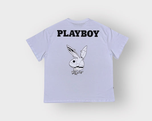 Camiseta Oversize diseño "PLAYBOY" espalda y frente