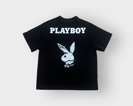 Camiseta Oversize diseño "PLAYBOY" espalda y frente